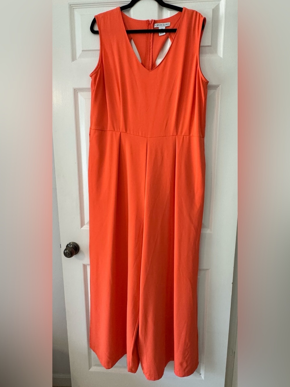 Women’s Wide-leg Jumpsuit in Bright Orange
